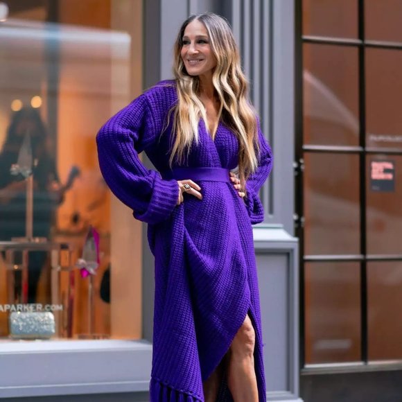 Hanifa Knit Cardigan Dress as seen on SJP! - Picture 4 of 6